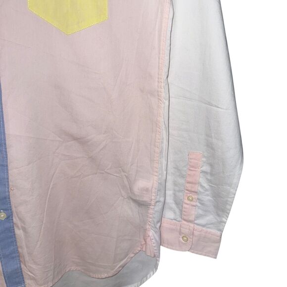 NWT GAP‎ Colorblock boyfriend shirt Size S - Picture 4 of 6